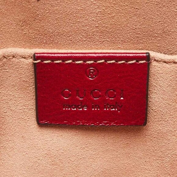 Gucci Blue Suede and Leather Vintage Web Ophidia Small Shoulder Bag - Picture 9 of 11